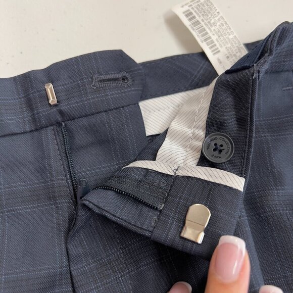 ZARA Girls Gray Plaid Trousers/Pants Size 11-12 NWT - Picture 8 of 9